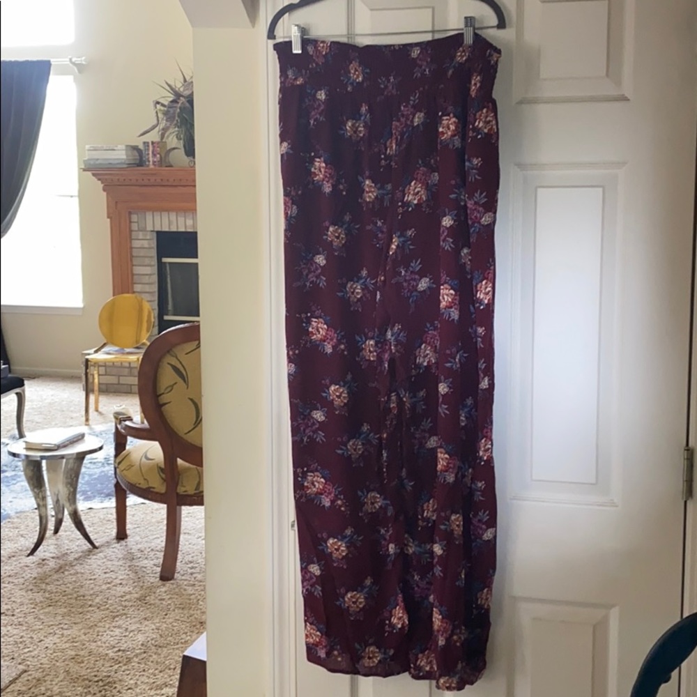 Floral Pant w Stretch Waist